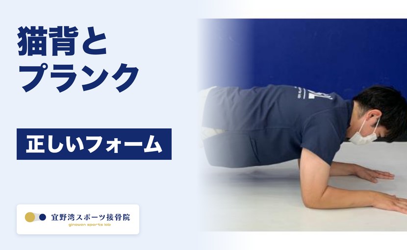 猫背とプランク 正しいフォーム 宜野湾スポーツ接骨院