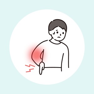 肋骨骨折・肋軟骨損傷（ろっこつこっせつ：胸をぶつけた・ゴルフ・咳で胸が痛い）