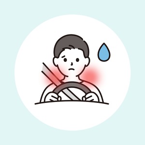 交通事故後の背中の痛み（胸椎捻挫・背中の筋肉の挫傷・肩甲骨まわりの痛み）